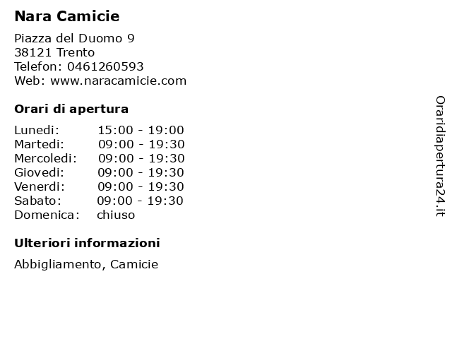 Nara camicie trento hotsell